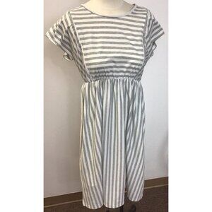 Woman’s Pat Pat Maternity Breastfeeding Stripped Dress Size S